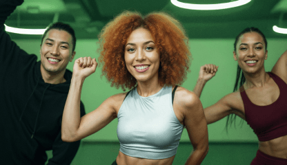 Alunos em aula de Ritmos na Smart Fit