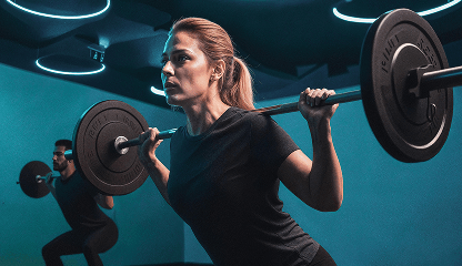Aula de Body Pump na Smart Fit