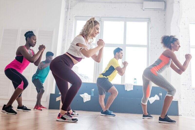 Aula de Zumba em academia